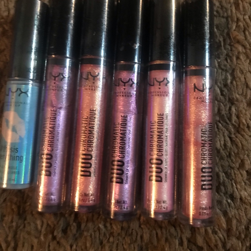 Nyx sealed Duo Chromatic Lipgloss & lip oil bundle
